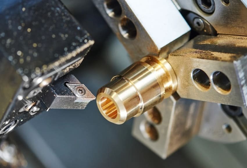 CNC turning of brass parts