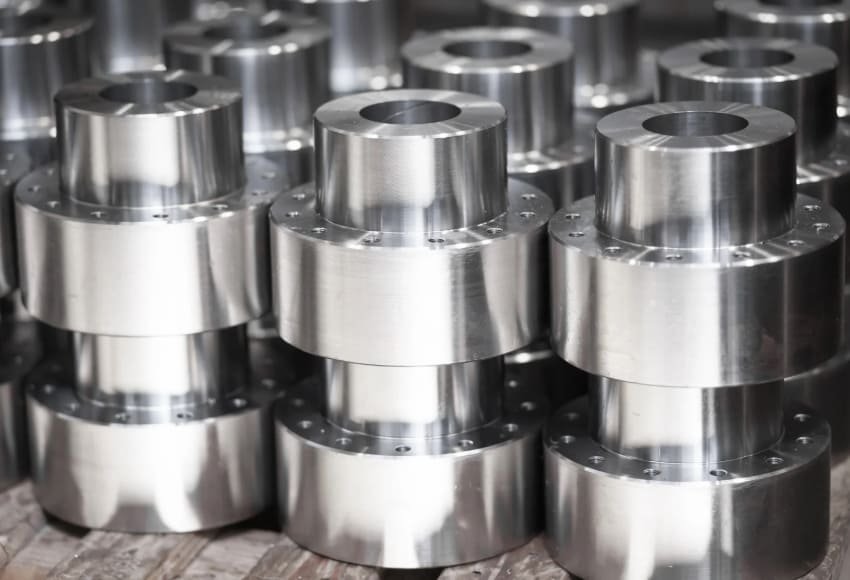 The neatly arranged precision metal turned parts