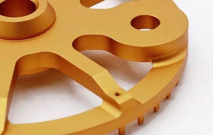 CNC - milled parts after surface treatment