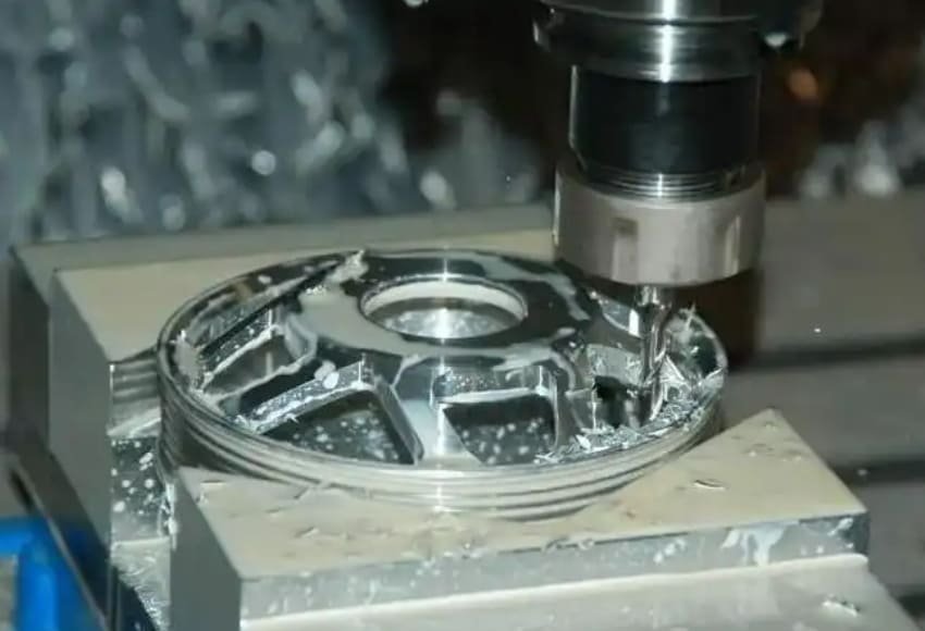 CNC milling of cylindrical stainless steel parts