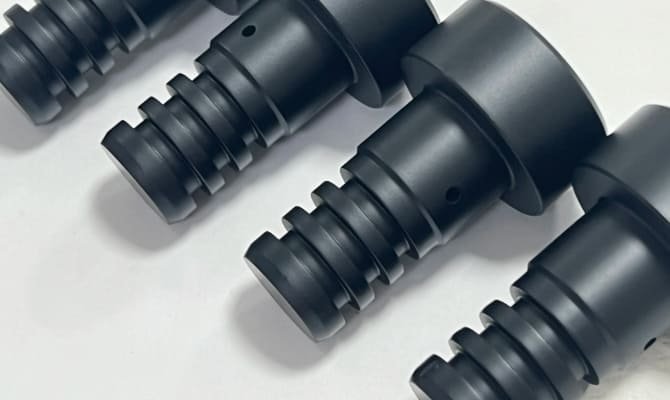 Surface-Treated Plastic Turned Parts