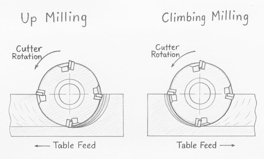 Climb Milling & Conventional Milling