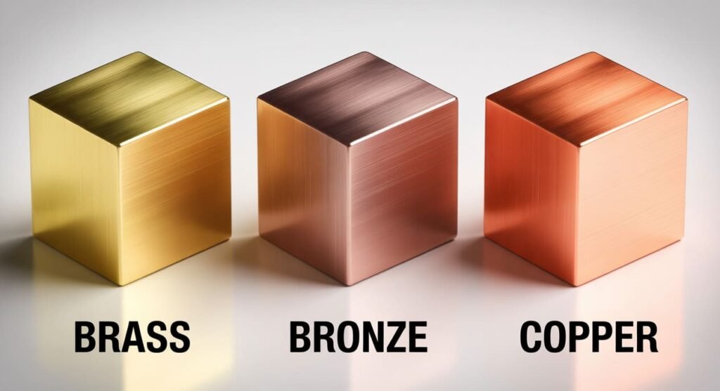 Brass vs Bronze vs Copper